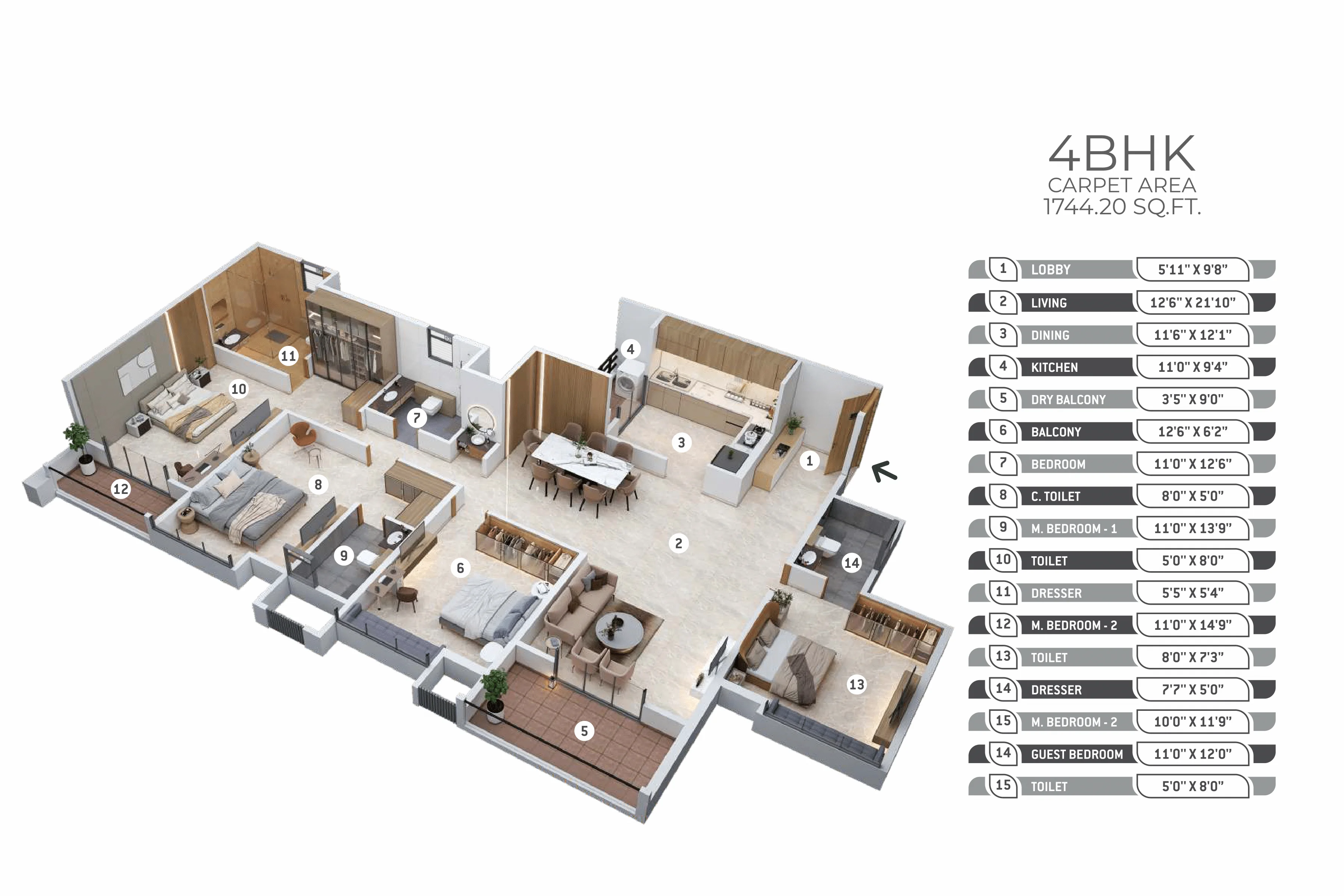 cielo floor plan